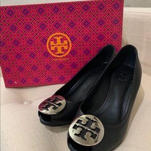 Tory Burch Sally 2 peep toe wedge pump